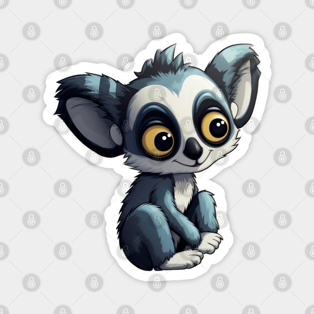 Logical Lemur Magnet by emotive-animals