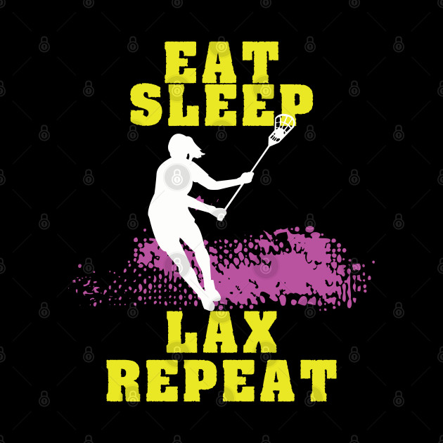 Lacrosse - Eat Sleep Lax Repeat - Lacrosse - Phone Case