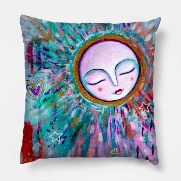 I Love You To The Moon and Back Pillow by gaea