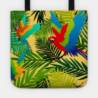 Tropical Parrot Pattern Tote