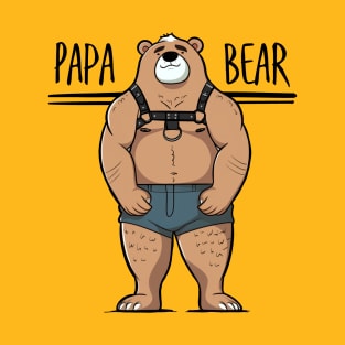 Papa Bear Design T-Shirt