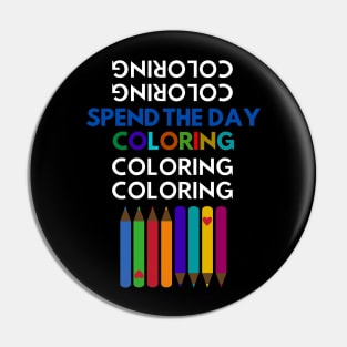 Coloring Colorist Pin