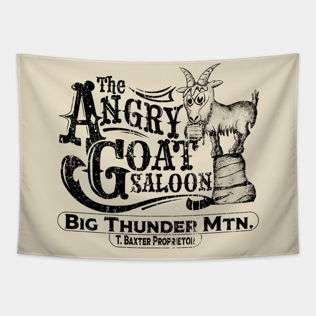 The Angry Goat Saloon - Big Thunder Mountain Tapestry by WearInTheWorld