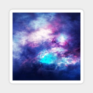 Colorful Universe Nebula Galaxy And Stars Magnet