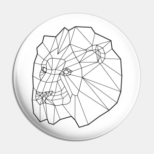 Lion wireframe Pin