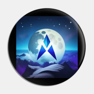 Etherium To The Moon Pin