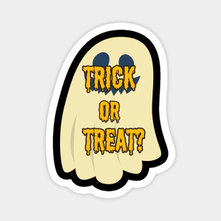 "Trick or Treat Halloween with Ghost" Magnet