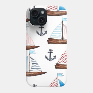 Boat Anchor Nautical Pattern Phone Case