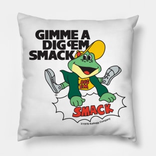 Dig 'Em Smacks Vintage Pillow