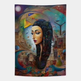 Surreal Orientalism -Kaleidoscope Of Dreams Tapestry