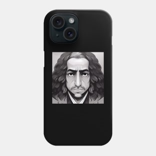 Baruch Spinoza Portrait | Manga Style Phone Case