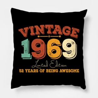 Vintage 1969 Limited Editin Pillow