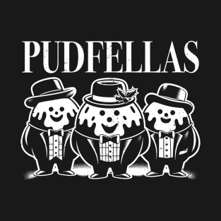 User Pudfellas Christmas Pudding Funny Festive Sweets Mobster Pun T-Shirt