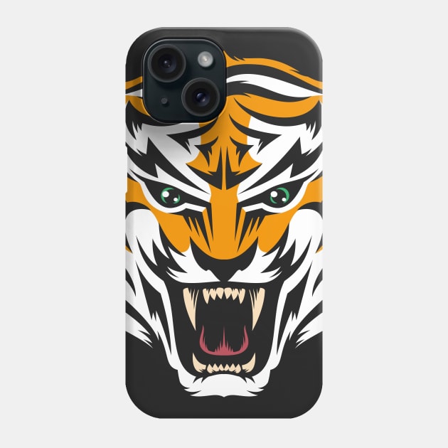 Tiger Head mascot Phone Case by Agor2012