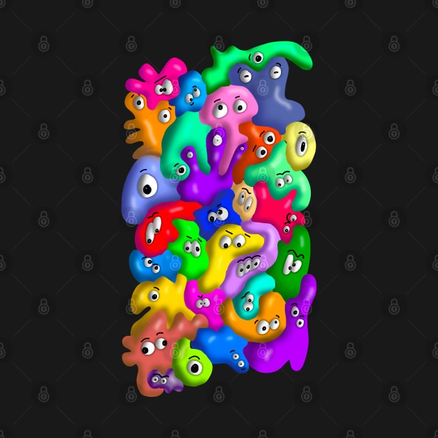 30 COLORFUL BLOB MONSTERS by skrbly