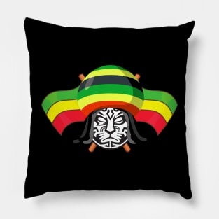 Rasta Jinrai w/ Flags Pillow