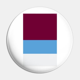 Burnley Claret, Blue and White Tricolour Pin