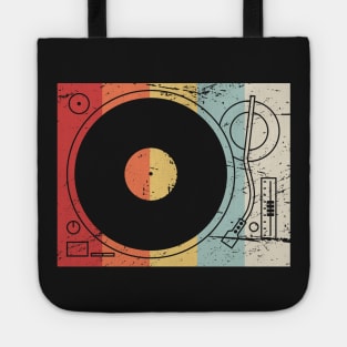 Retro 70s Record Player Tote