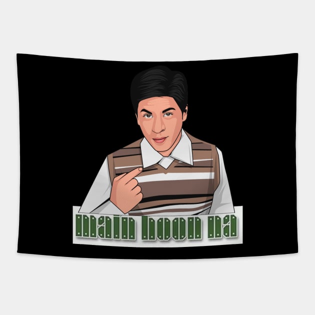 Main hoon na , SRK , Shahrukh khan movie Tapestry by Swag Like Desi