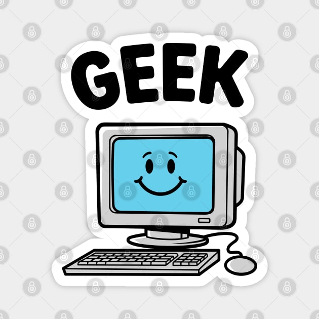 Smiling Geek Magnet by enrynz