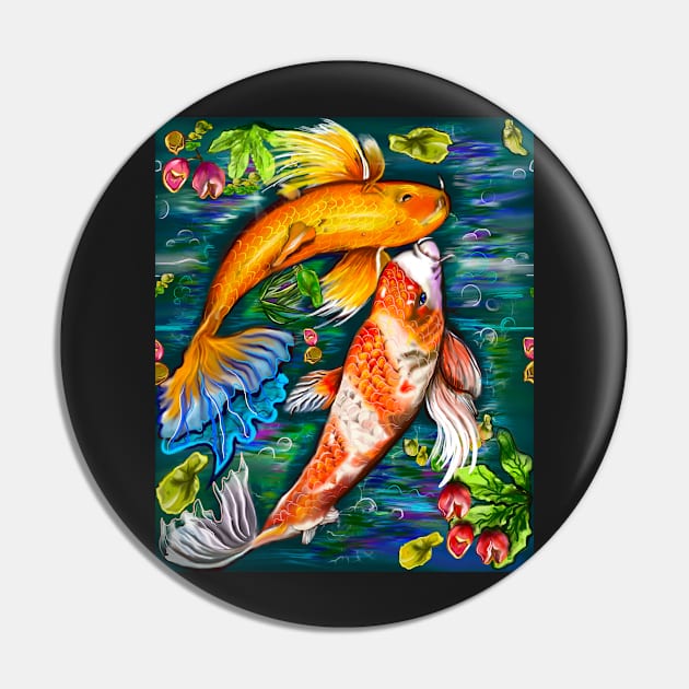 Most popular top 10 Best fishing gifts for fish lovers. Japanese landscape aquatic carp Koi fish Pin by Artonmytee