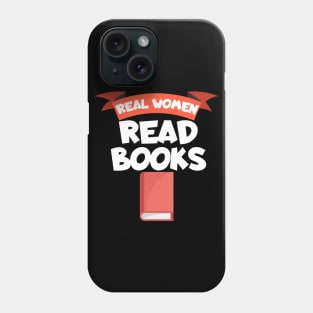 Bookworm real women read books Phone Case