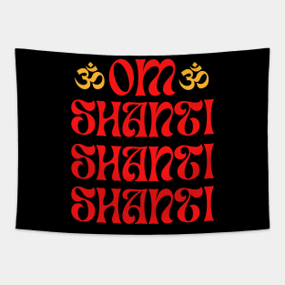 Om Shanti Shanti Shanti Tapestry