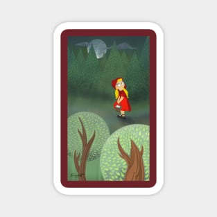 Little Red Lost in the Woods! Magnet