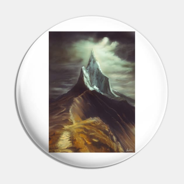 Lonely mountain Pin by Artofokan