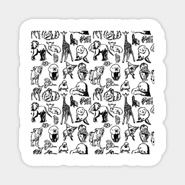 Cute Baby Animals Magnet by missdebi27