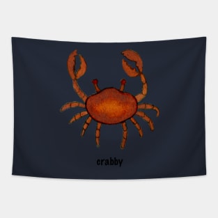 "crabby" cute crab design Tapestry