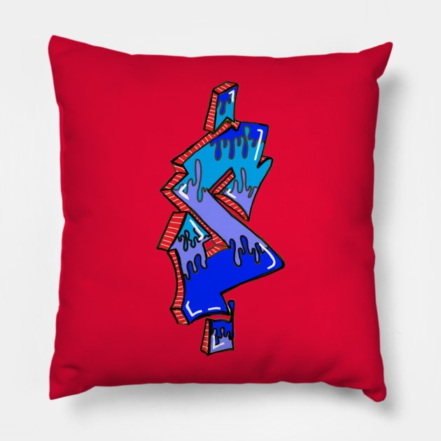 Dollar $,S,S,S,S Pillow by LowEndGraphics