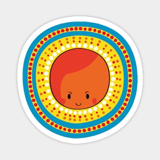 Cute sun illustration Magnet