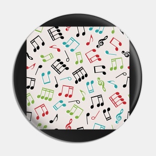 Musical Notes Pattern Pin