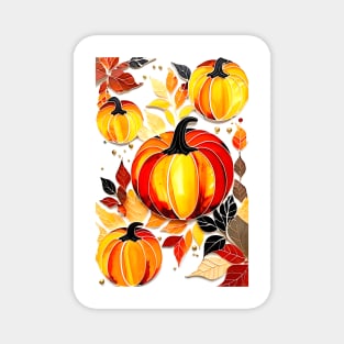 Terracotta Cornucopia Pumpkins Magnet