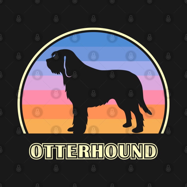 Otterhound Vintage Sunset Dog by millersye