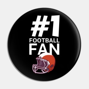 #1 Football fan Pin