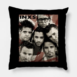 Inxs Memories Nostalgic Snaps Of A Musical Phenomenon Pillow