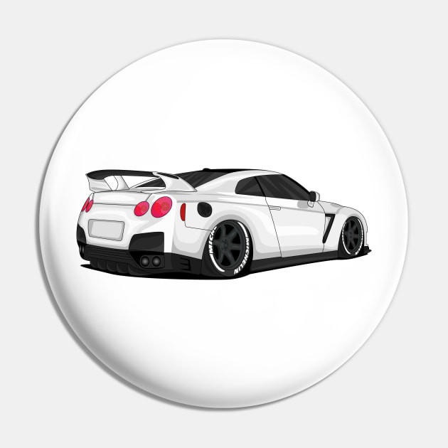 GTR WHITE Pin by VENZ0LIC