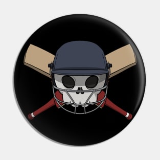 Cricket crew Jolly Roger pirate flag (no caption) Pin