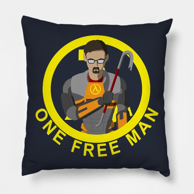 One Free Man Pillow by ShinGallon