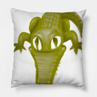 Cute Crocodile Drawing Pillow