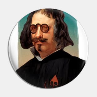 Spanish Writer Francisco Gomez De Quevedo y Villegas illustration Pin