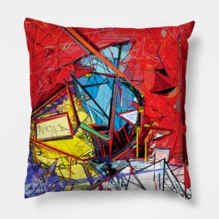 The Intricate Scaffolding of the Subconscious Mind, Wall Art Pillow