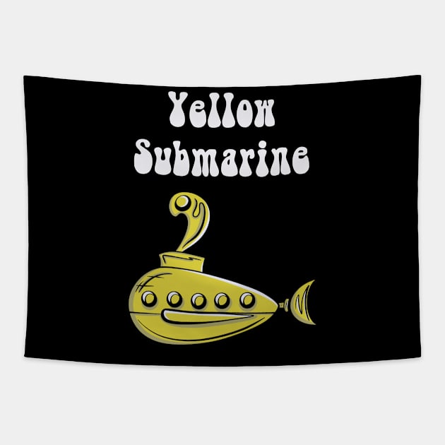 Yellow Submarine Tapestry by Brianjstumbaugh