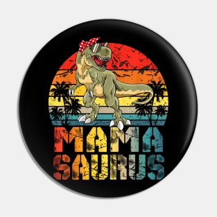 Mamasaurus T Rex Dinosaur Mama Saurus Family Matching Pin