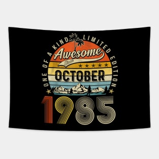 Awesome Since October 1985 Vintage 38th Birthday Tapestry