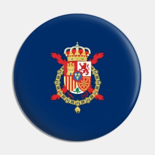 Royal Standard/Flag of king Juan Carlos I of Spain Pin
