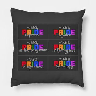 Take Pride in Resistance - June 2020 Pride Pillow