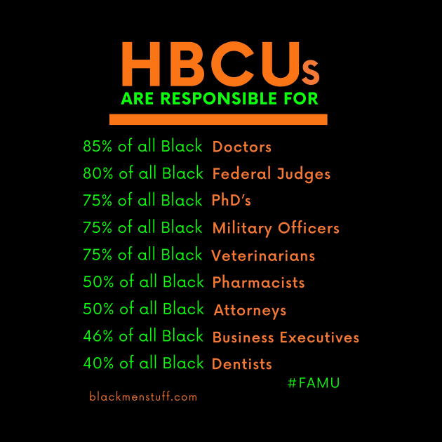 HBCUs are responsible for... FAMUly by BlackMenStuff